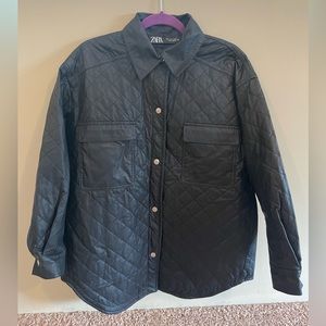 Zara Leather Shacket